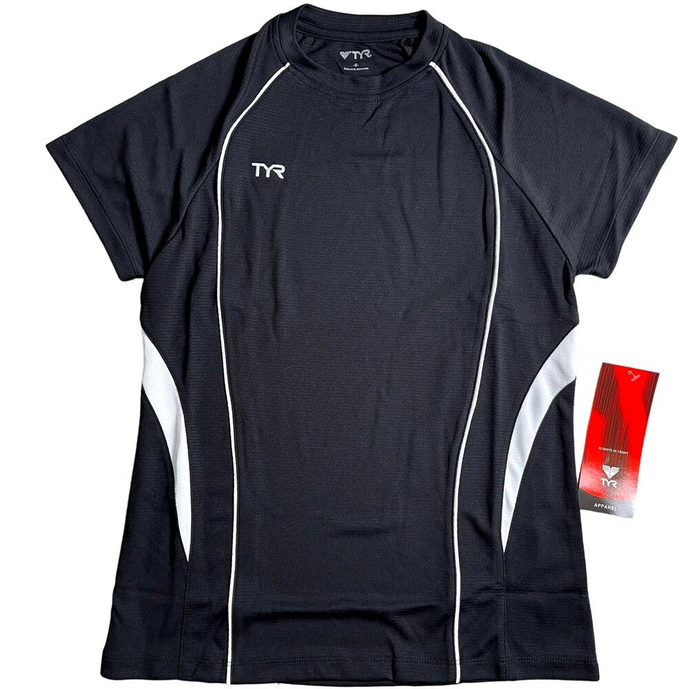 Tyr Womens Alliance Tech Tee Tshirt - Textured Black - Size Small - $34